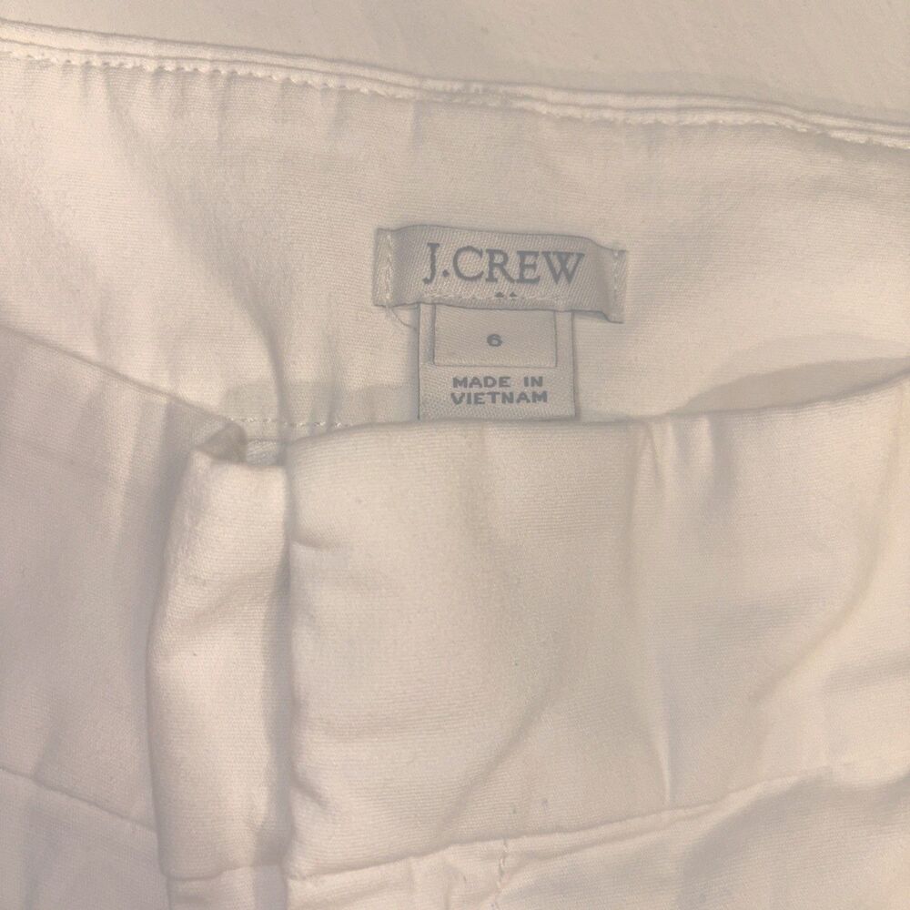 J.CREW Women's White Chino Shorts Size 6 Cotton Classic Fit Pockets - Picture 3 of 7